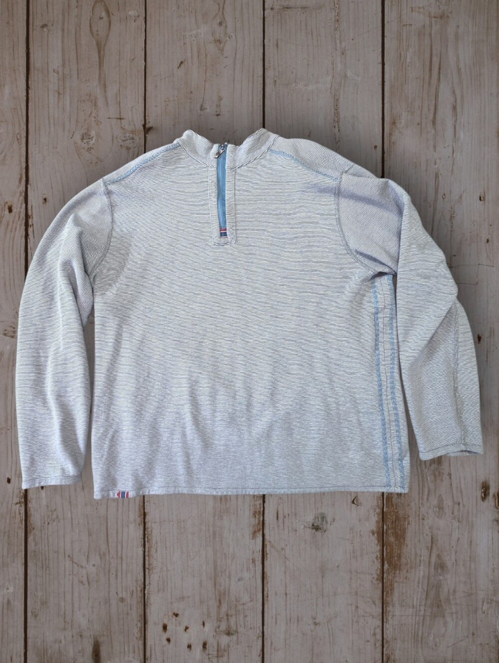 The Black Dog Men's Coastal MicroStripe Quarter-Zip Pullover XL See Measurements